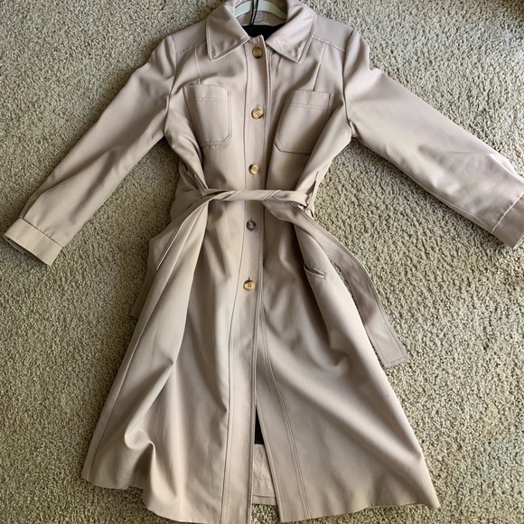 High quality London fog tan trench coat w/ belt 14 - Picture 1 of 4